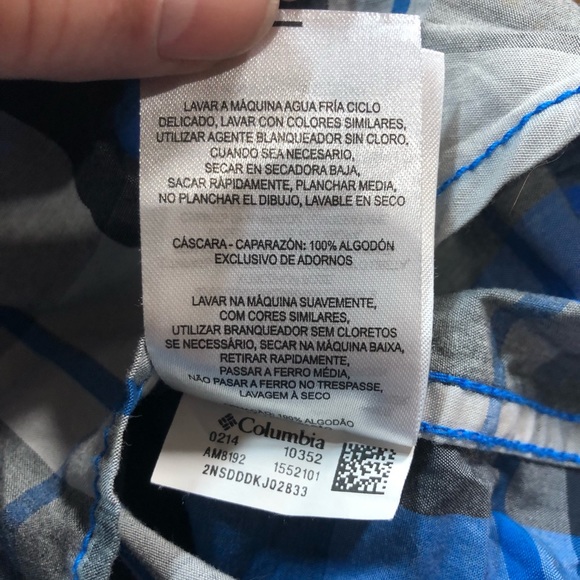 Columbia plaid Button down shirt long sleeve Large - Picture 4 of 8